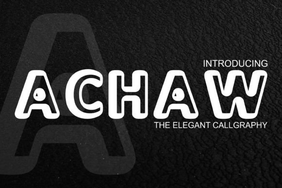 Achaw Display Font: Elevating Small Business Brand Identity