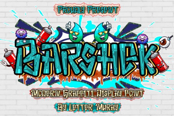 Barshek: A Graffiti-Inspired Display Font for Bold Editorial Design