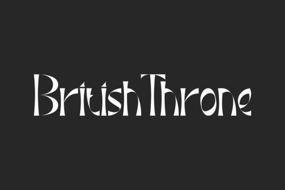 British Throne: A Playful Display Typeface for Modern Web Design