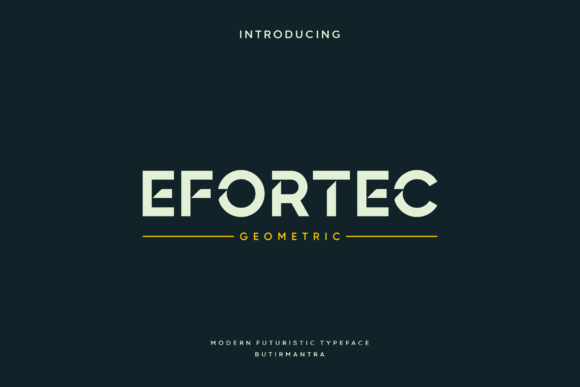Efortec Display Font: Elevate Your Small Business Brand Identity