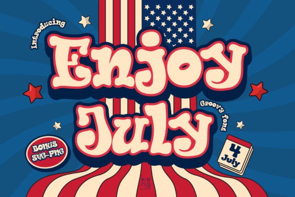 Enjoy July Typeface: A Groovy Display Font Review for Digital Brands
