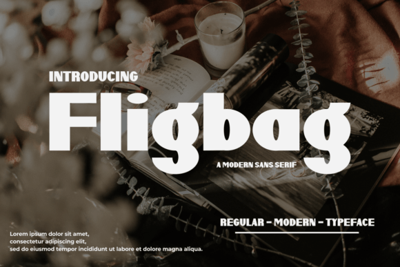 Fligbag: A Modern Display Font for Editorial Design