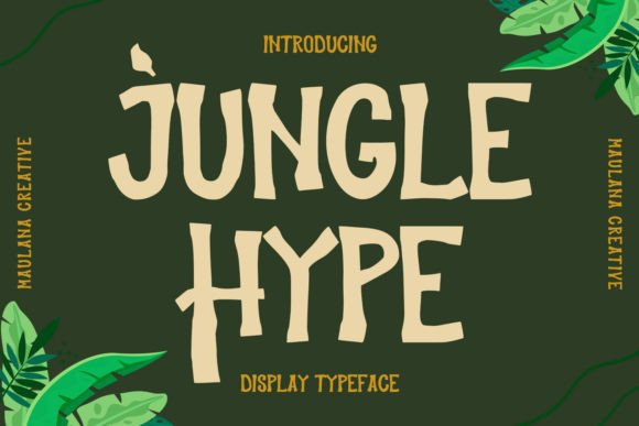 Jungle Hype: A Bold Display Typeface for Memorable Brand Identity