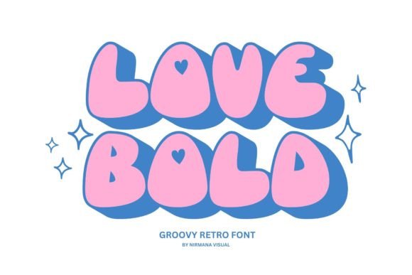 Love Bold: A Retro Display Typeface for Modern Web Design