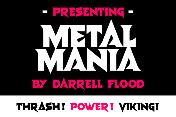 Metal Mania: A Gothic Display Font for Bold Editorial Design
