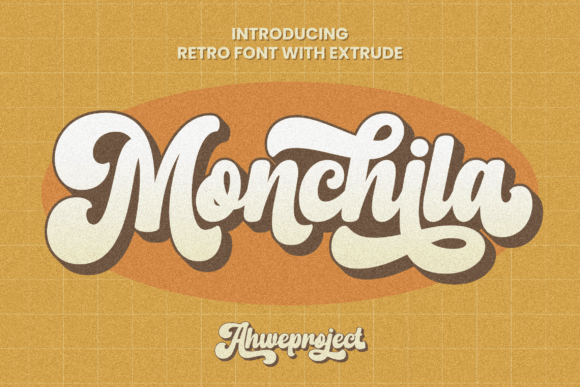 Monchila: A Retro Script Display Font for Authentic Brand Identity