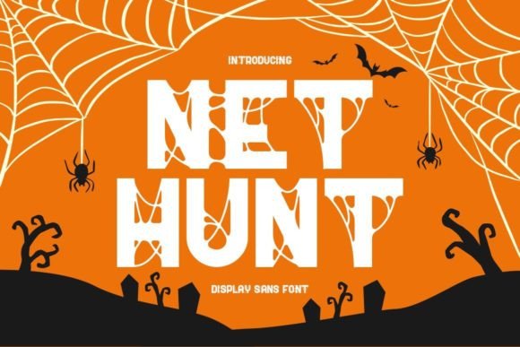 Nethunt: A Spooky Display Font for Editorial Horror