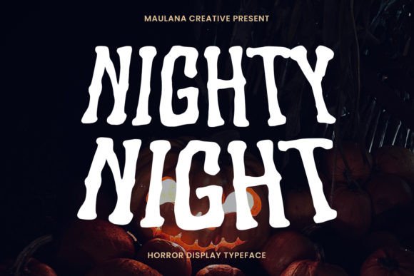 Nighty Night: The Haunting Display Font for Editorial Design
