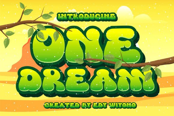 One Dream: A Retro Display Typeface for Bold Digital Branding
