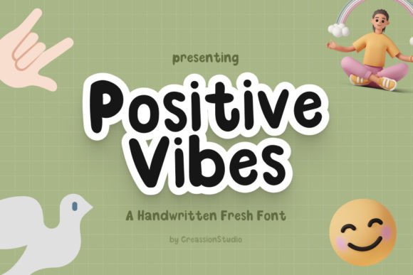 Positive Vibes: A Chic Display Font for Modern Web Design