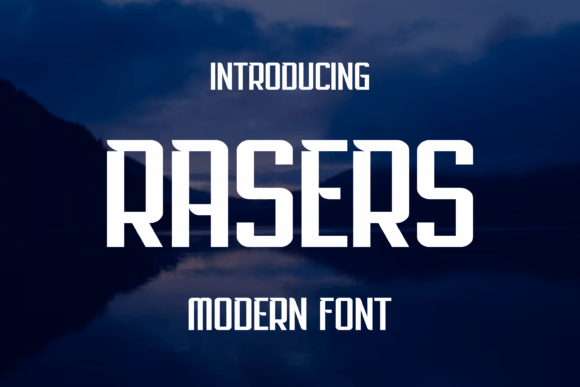 Rasers: A Bold Display Typeface for High-Impact Branding