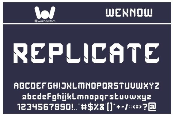 Replicate: The Techno Display Typeface for Bold Campaign Visuals
