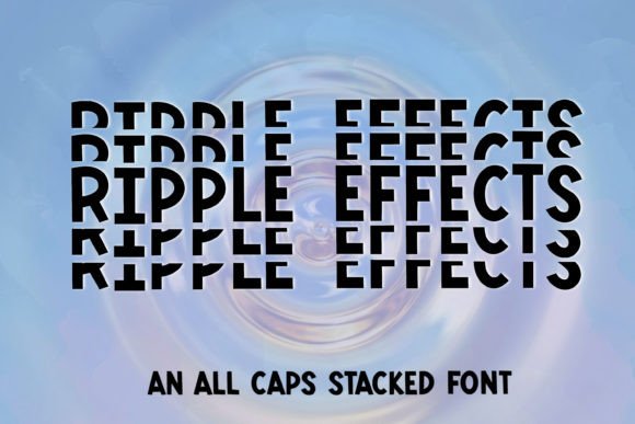Ripple Effects: A Handwritten Display Font for Editorial Design