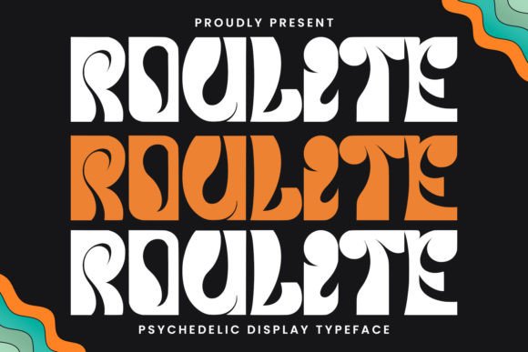 Roulite: The Retro Display Font for Psychedelic Brand Identity