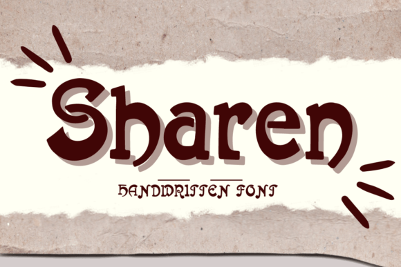 Sharen: A Friendly Handwritten Display Font for Authentic Branding