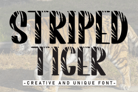 Striped Tiger: A Playful Display Font for Engaging Web Design