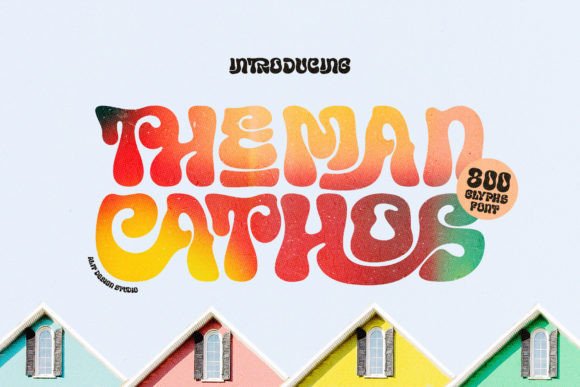 Theman Cathos: A Modern Display Typeface for Vibrant Editorial Design