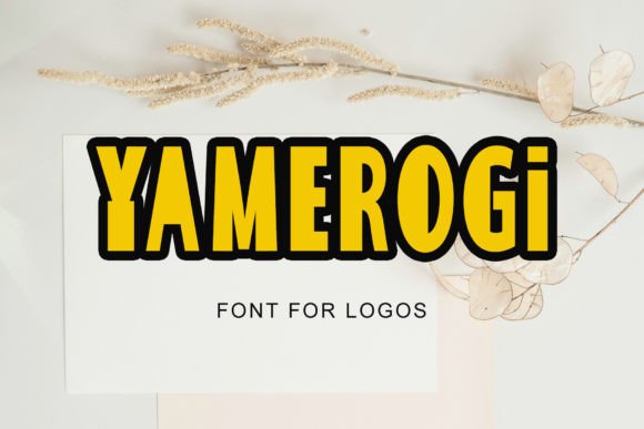 Yamerogi: A Bold Display Typeface for Modern Editorial Design