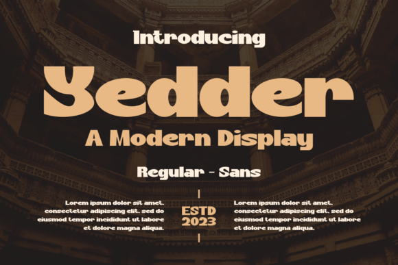 Yedder Typeface Review: Bold Display Font for Brand Identity